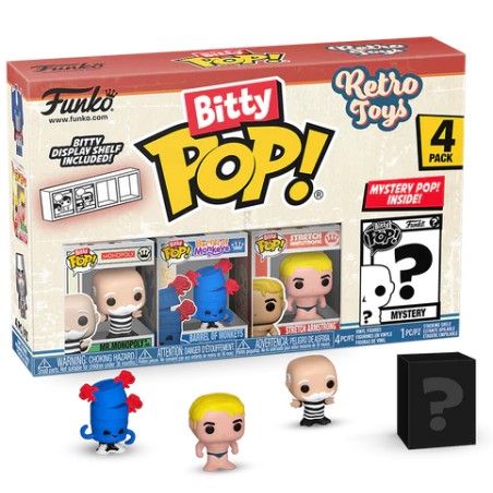 Bitty Pop! - Retro toys - Mr. Monopoly 4 Pack